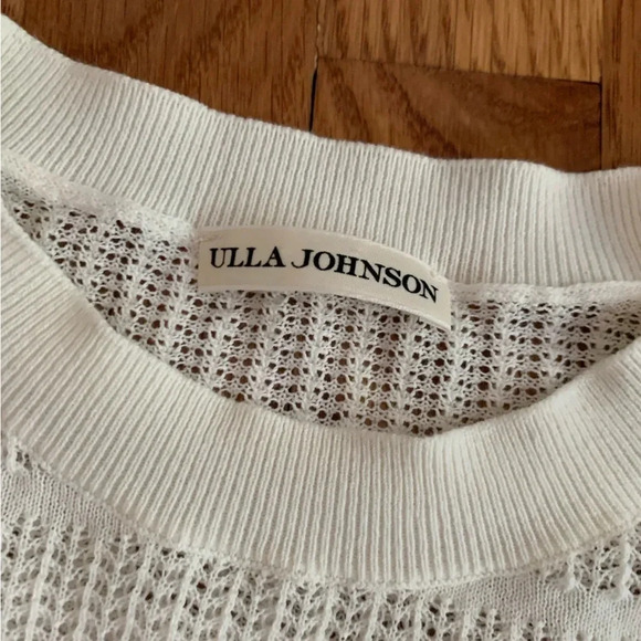 Ulla Johnson Cream Short Sleeve Sweater in Loose Knit Size XS - Picture 3 of 9
